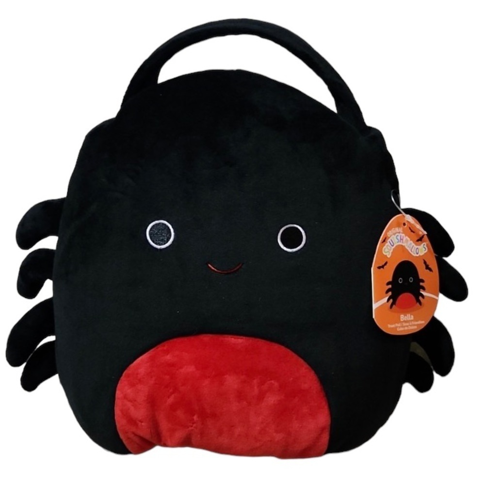 NWT- Squishmallows Bella Spider Halloween Bucket - 12” - Picture 1 of 6
